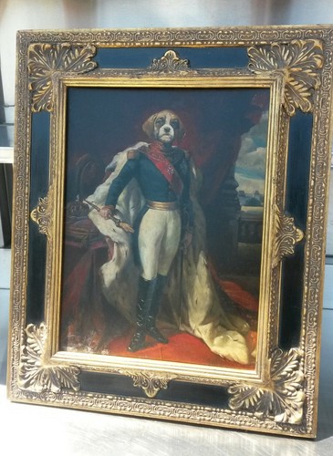 Ritratto dipinto cane - s.j.,
