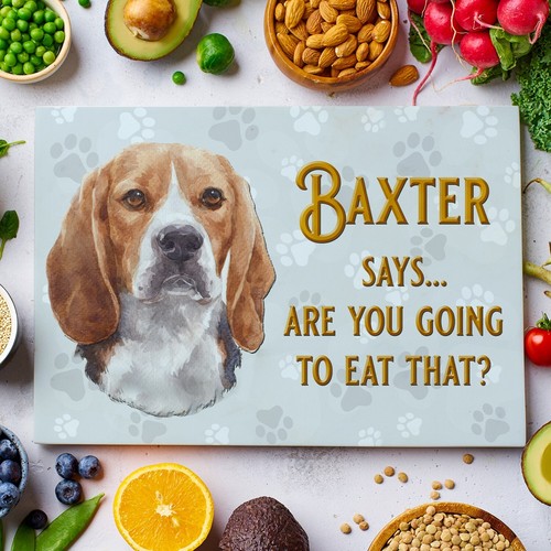 Personalised beagle chopping - personalised,