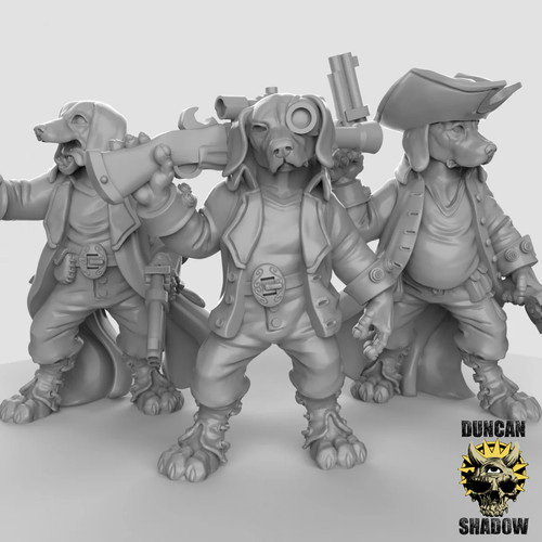 Beagle gunslingers modelli - gunslingers, 3d